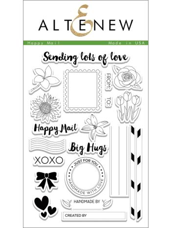 Altenew - Happy Mail - Clear Stamps 4x6